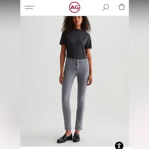 AG Adriano Goldschmied NEW NT The Prima Gray Cigarette Leg Pant 27R